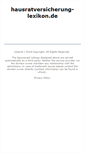 Mobile Screenshot of hausratversicherung-lexikon.de