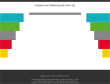 Tablet Screenshot of hausratversicherung-lexikon.de